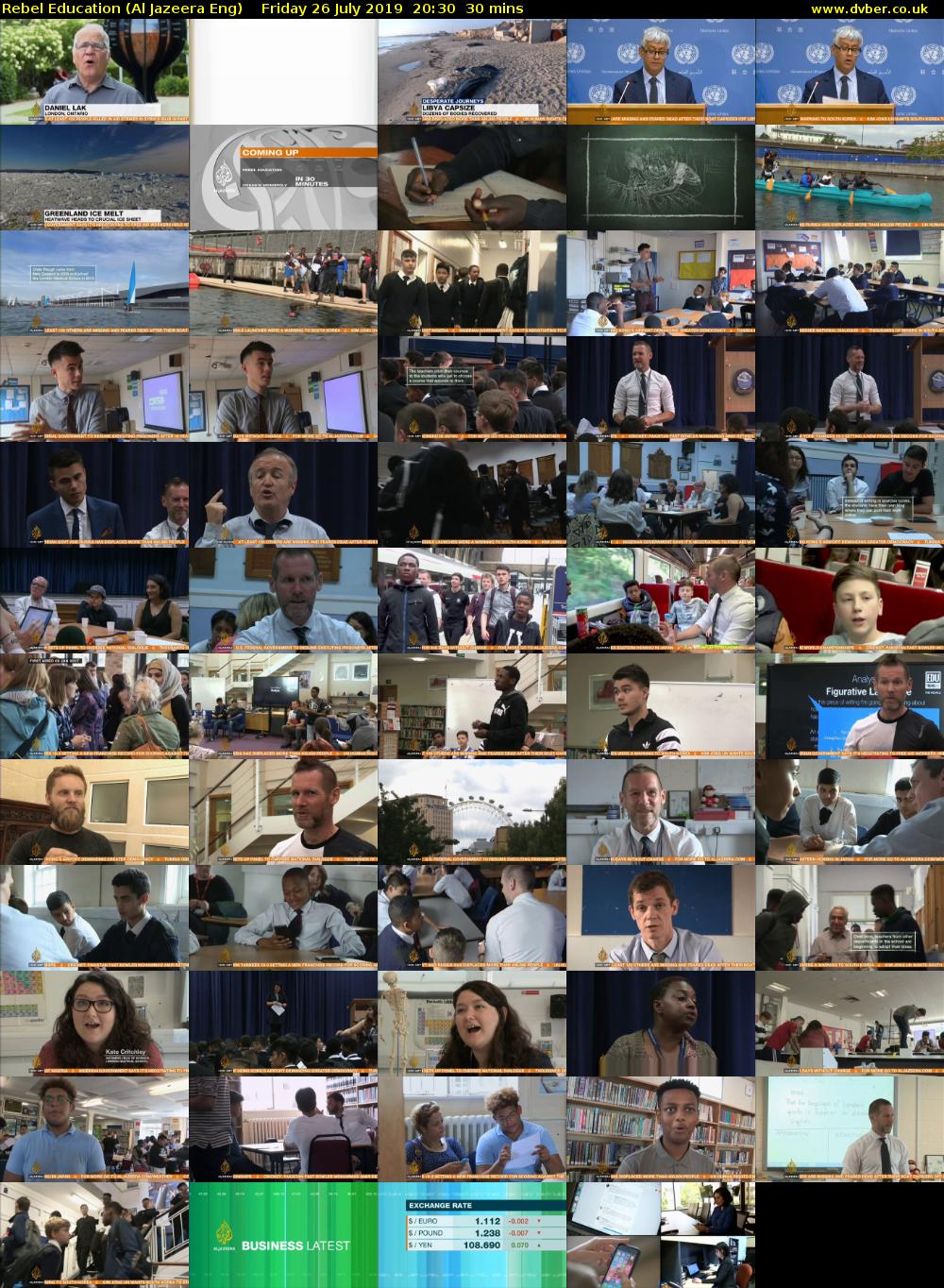 Rebel Education (Al Jazeera Eng) Friday 26 July 2019 20:30 - 21:00