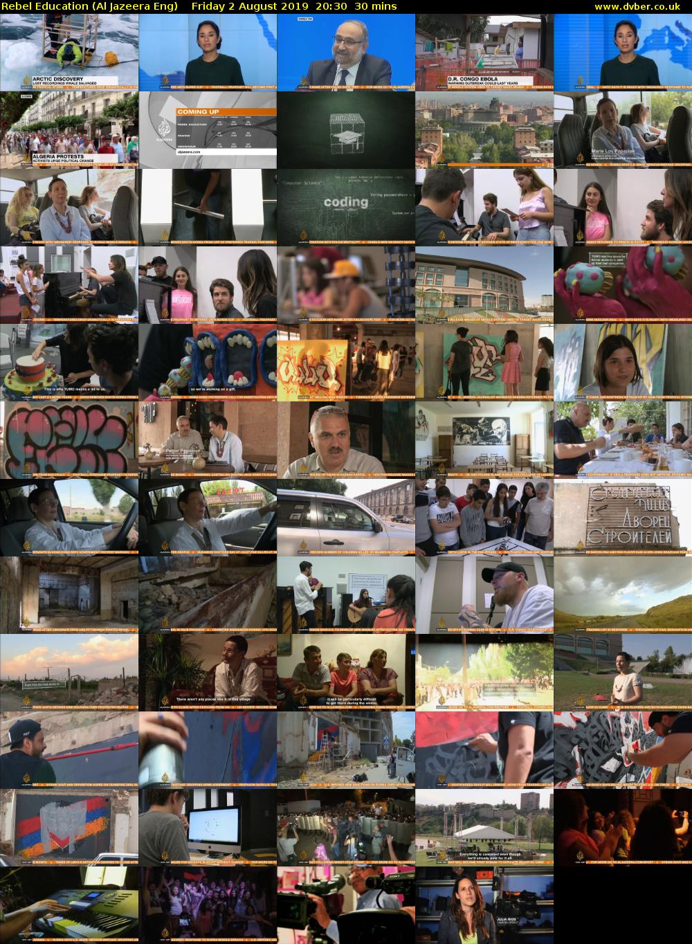 Rebel Education (Al Jazeera Eng) Friday 2 August 2019 20:30 - 21:00