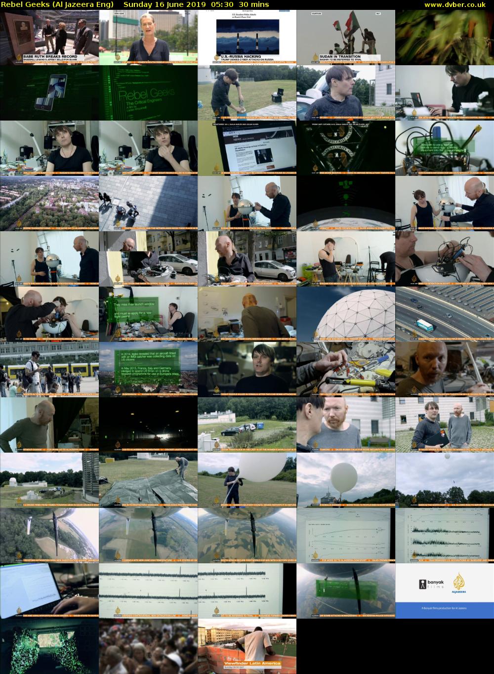 Rebel Geeks (Al Jazeera Eng) Sunday 16 June 2019 05:30 - 06:00