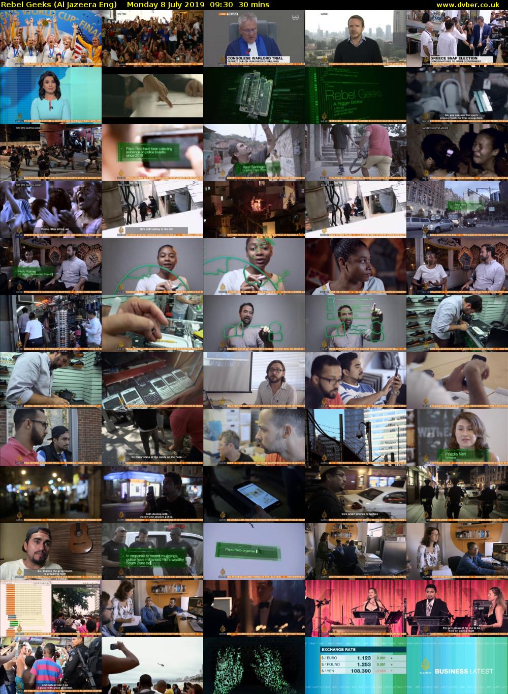 Rebel Geeks (Al Jazeera Eng) Monday 8 July 2019 09:30 - 10:00