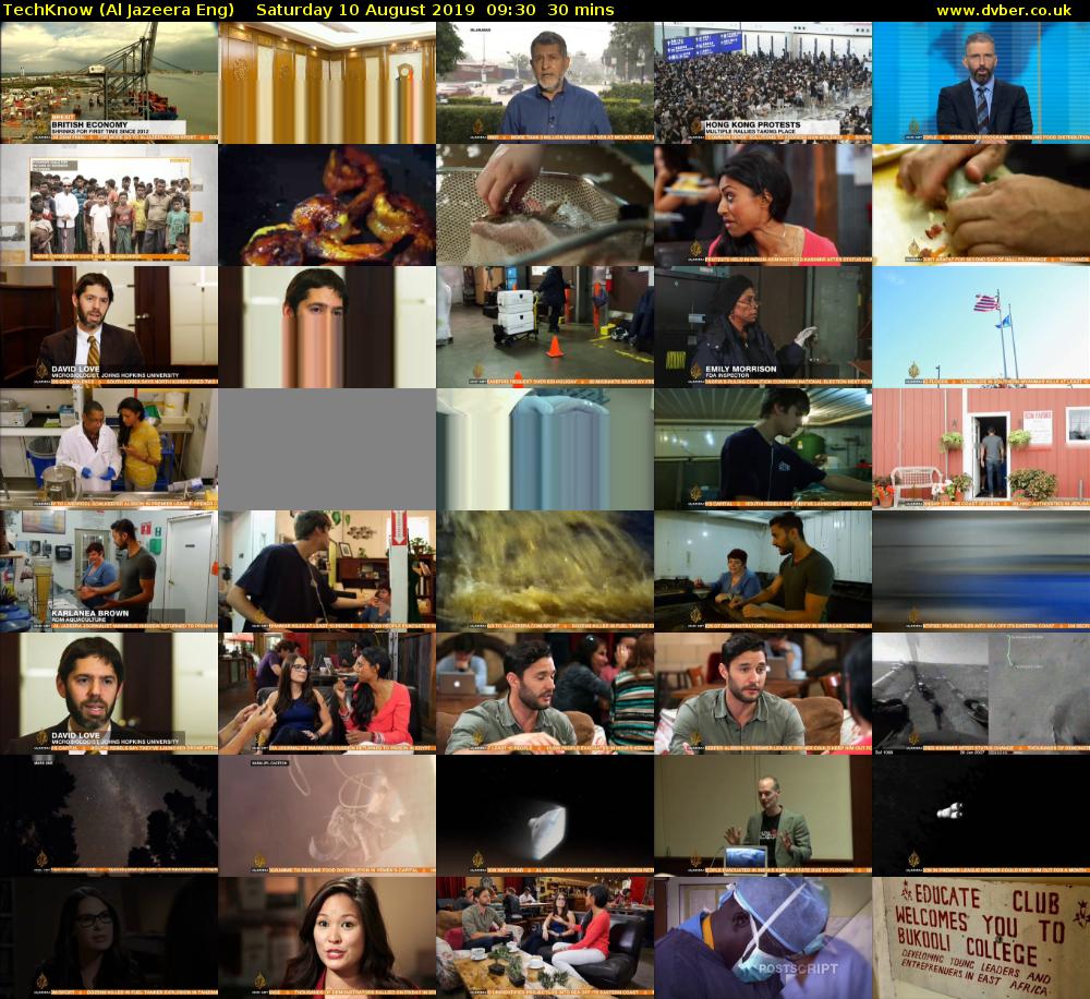TechKnow (Al Jazeera Eng) Saturday 10 August 2019 09:30 - 10:00