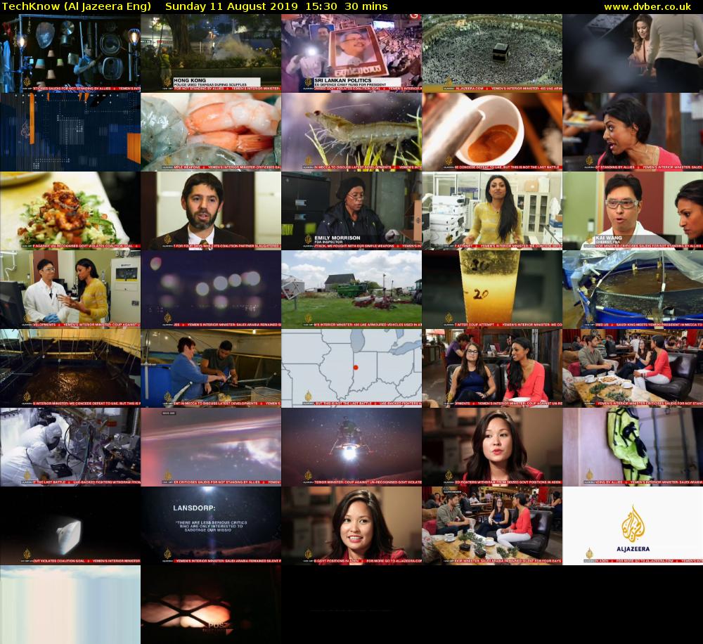 TechKnow (Al Jazeera Eng) Sunday 11 August 2019 15:30 - 16:00