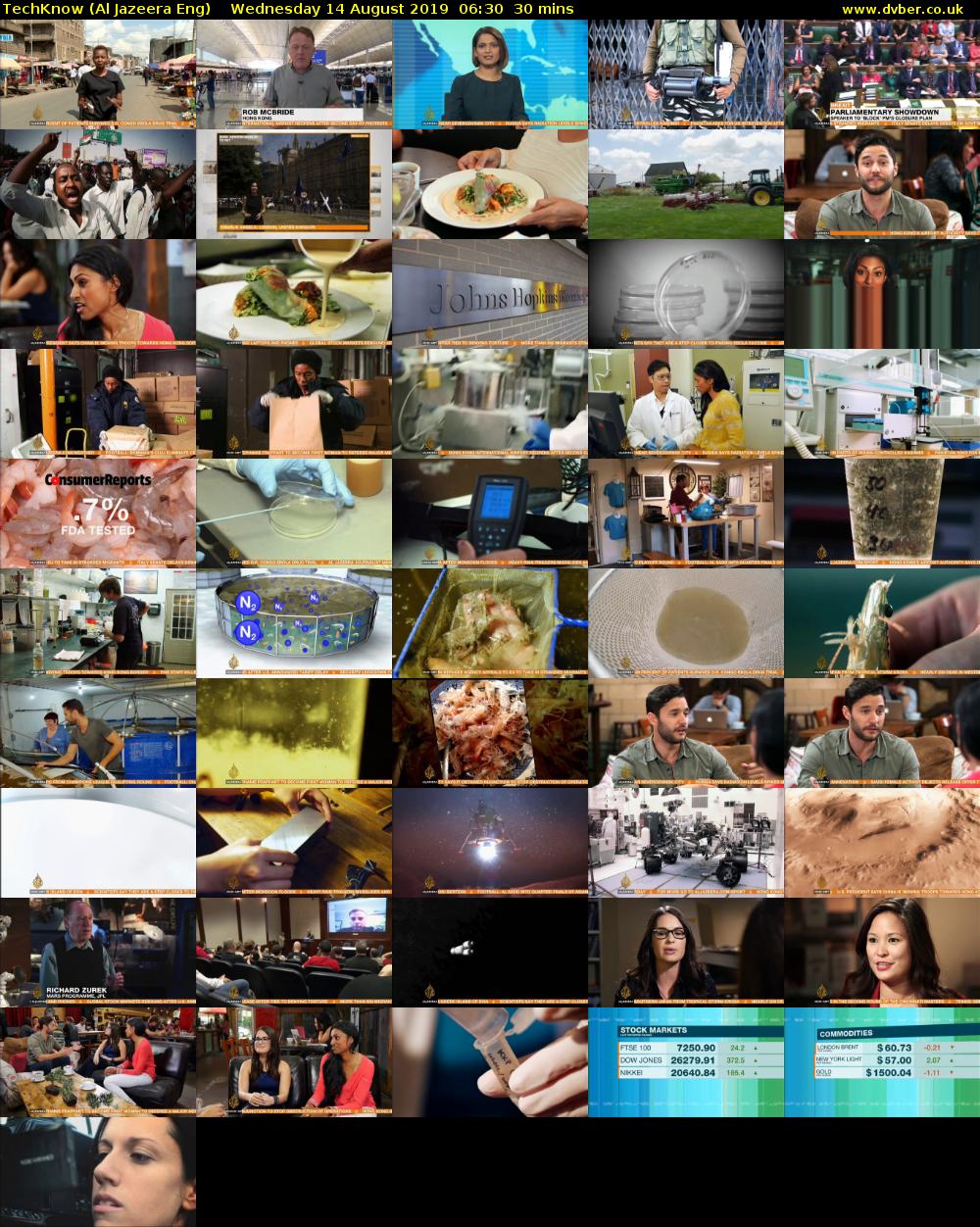 TechKnow (Al Jazeera Eng) Wednesday 14 August 2019 06:30 - 07:00