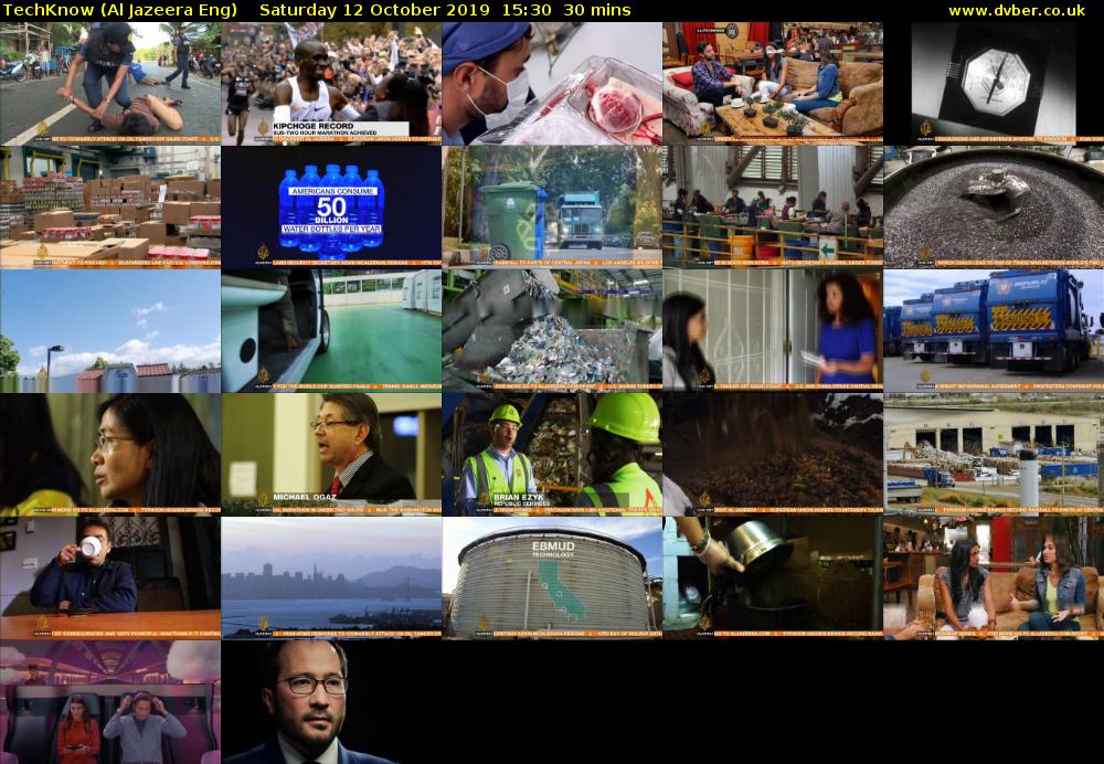 TechKnow (Al Jazeera Eng) Saturday 12 October 2019 15:30 - 16:00