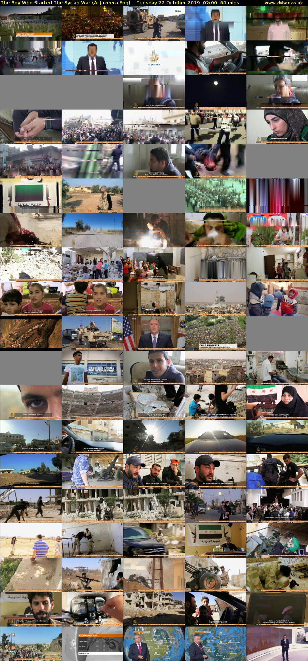 The Boy Who Started The Syrian War (Al Jazeera Eng) Tuesday 22 October 2019 02:00 - 03:00