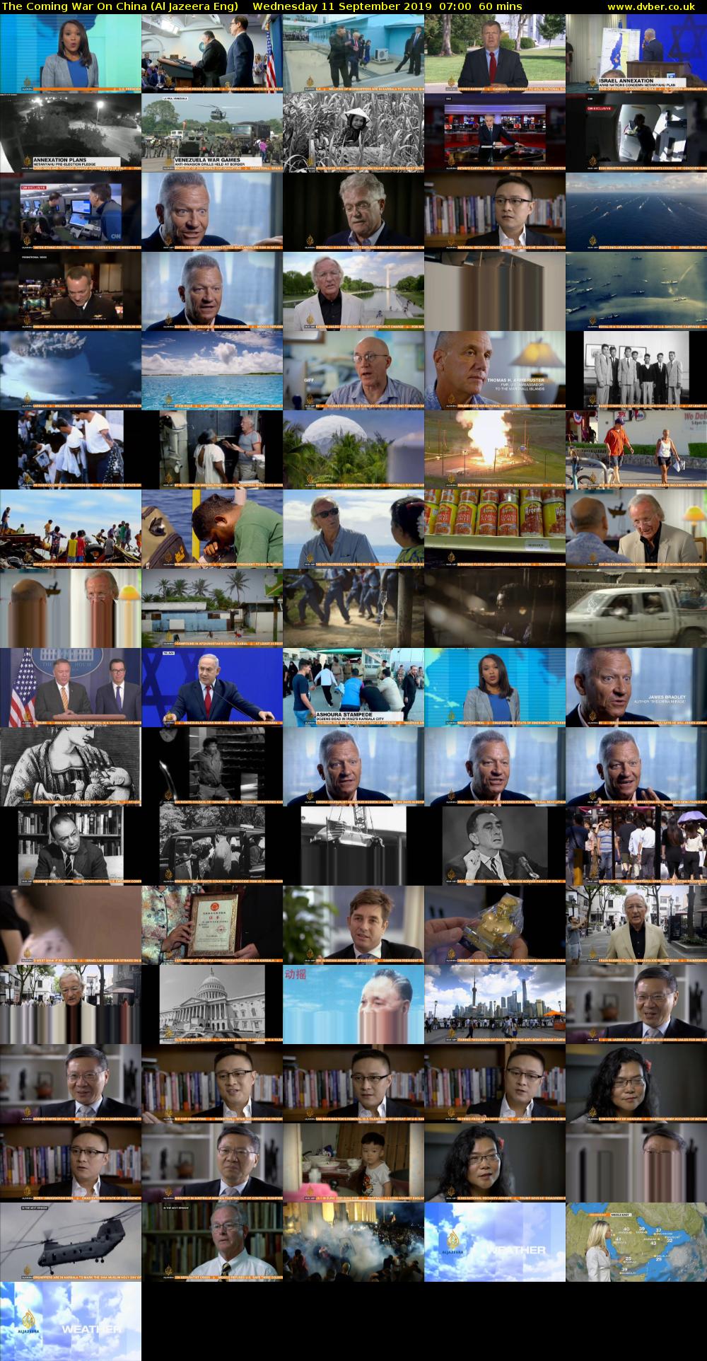 The Coming War On China (Al Jazeera Eng) Wednesday 11 September 2019 07:00 - 08:00