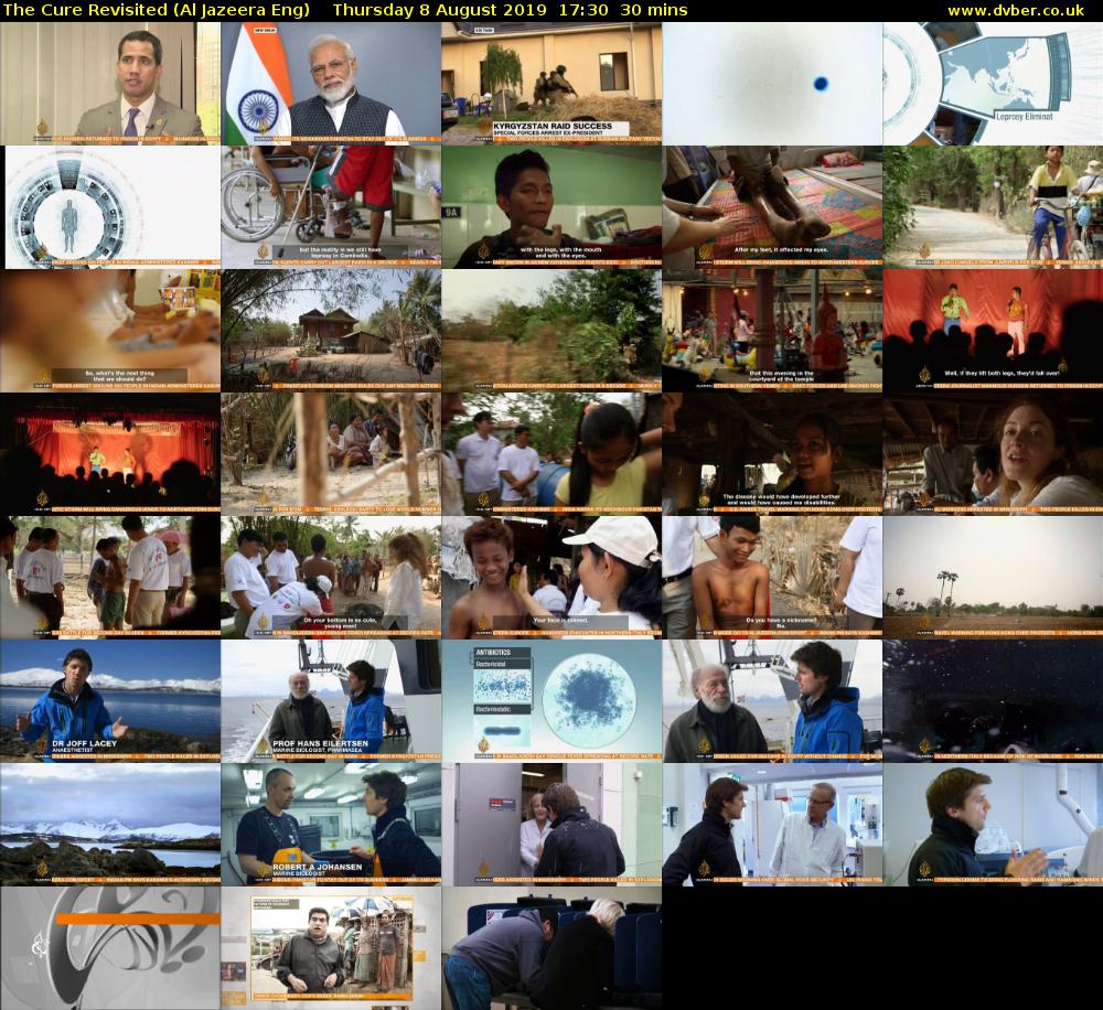 The Cure Revisited (Al Jazeera Eng) Thursday 8 August 2019 17:30 - 18:00