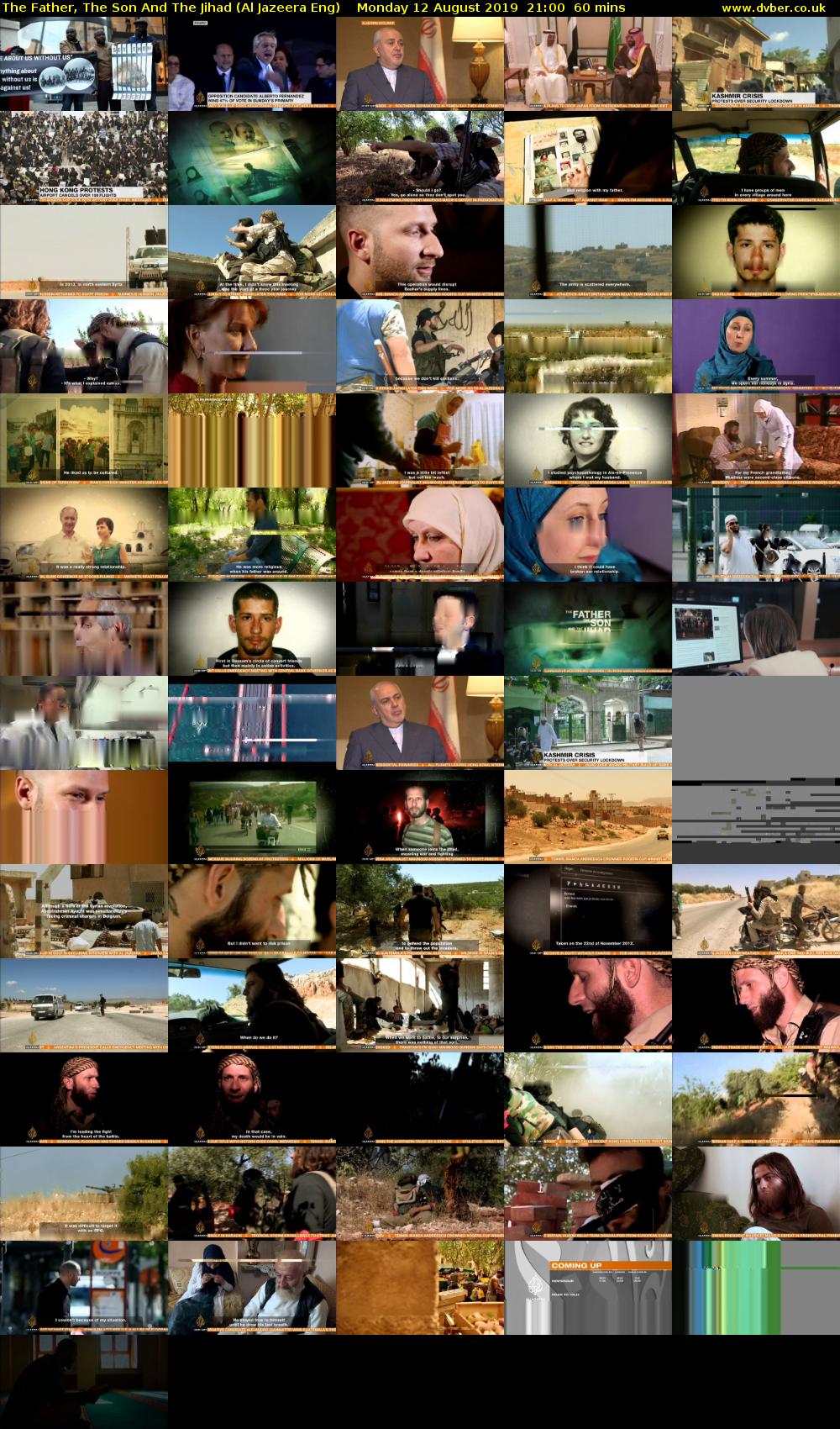 The Father, The Son And The Jihad (Al Jazeera Eng) Monday 12 August 2019 21:00 - 22:00