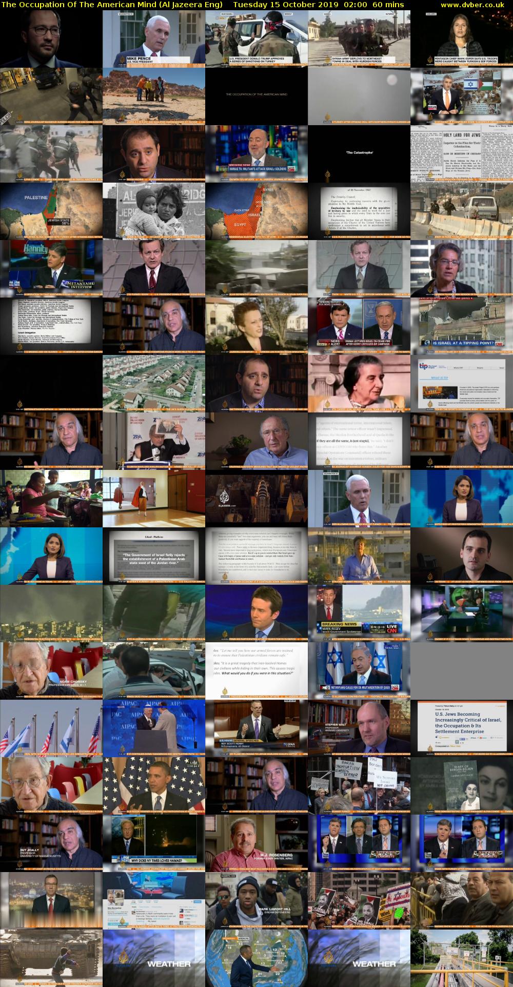 The Occupation Of The American Mind (Al Jazeera Eng) Tuesday 15 October 2019 02:00 - 03:00