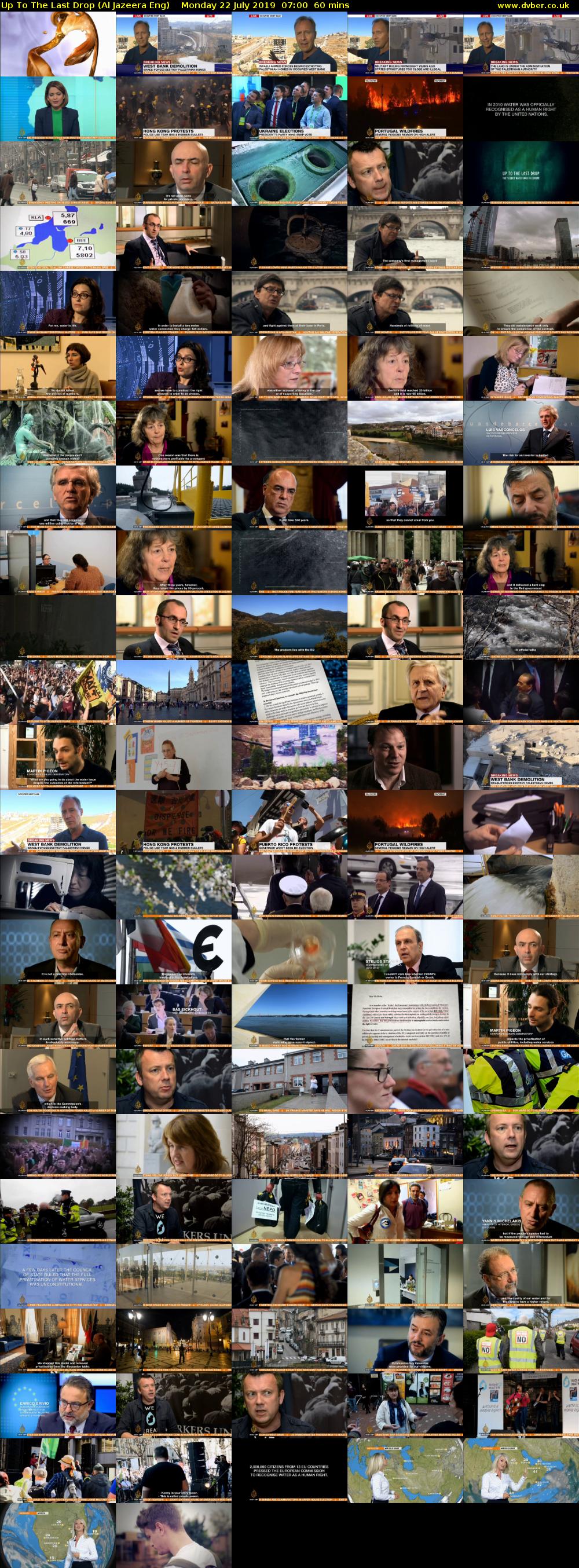 Up To The Last Drop (Al Jazeera Eng) Monday 22 July 2019 07:00 - 08:00
