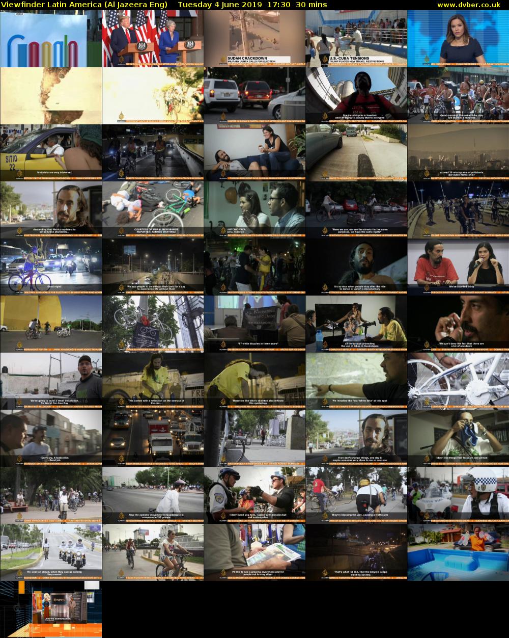 Viewfinder Latin America (Al Jazeera Eng) Tuesday 4 June 2019 17:30 - 18:00