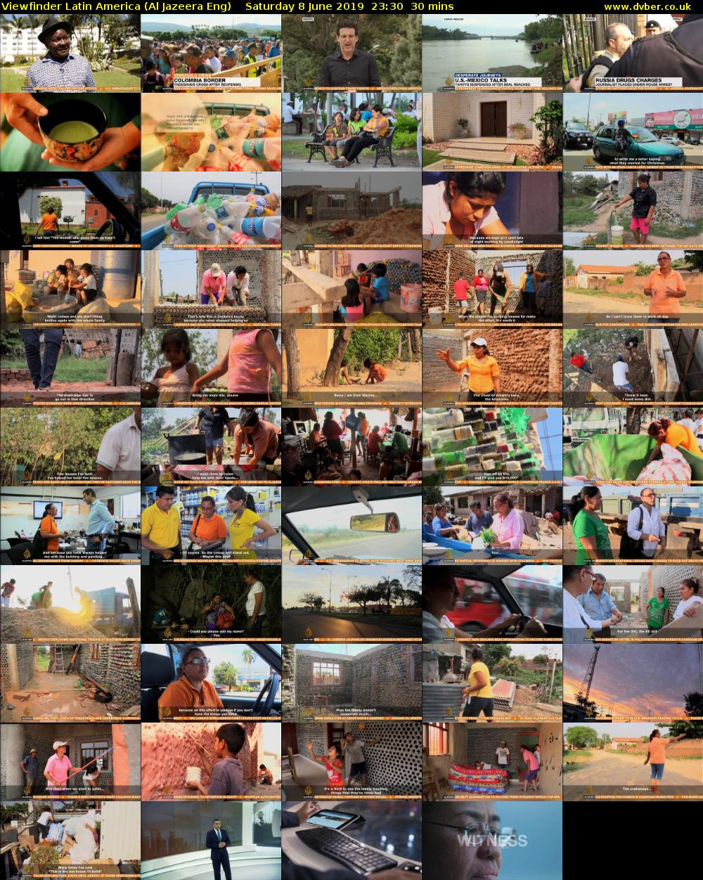 Viewfinder Latin America (Al Jazeera Eng) Saturday 8 June 2019 23:30 - 00:00