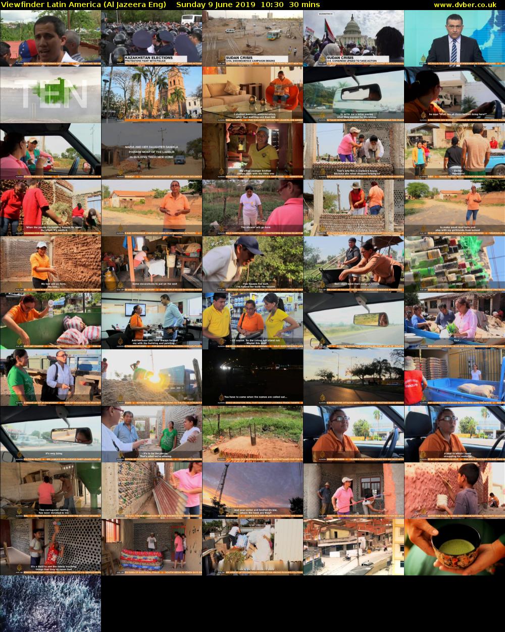Viewfinder Latin America (Al Jazeera Eng) Sunday 9 June 2019 10:30 - 11:00
