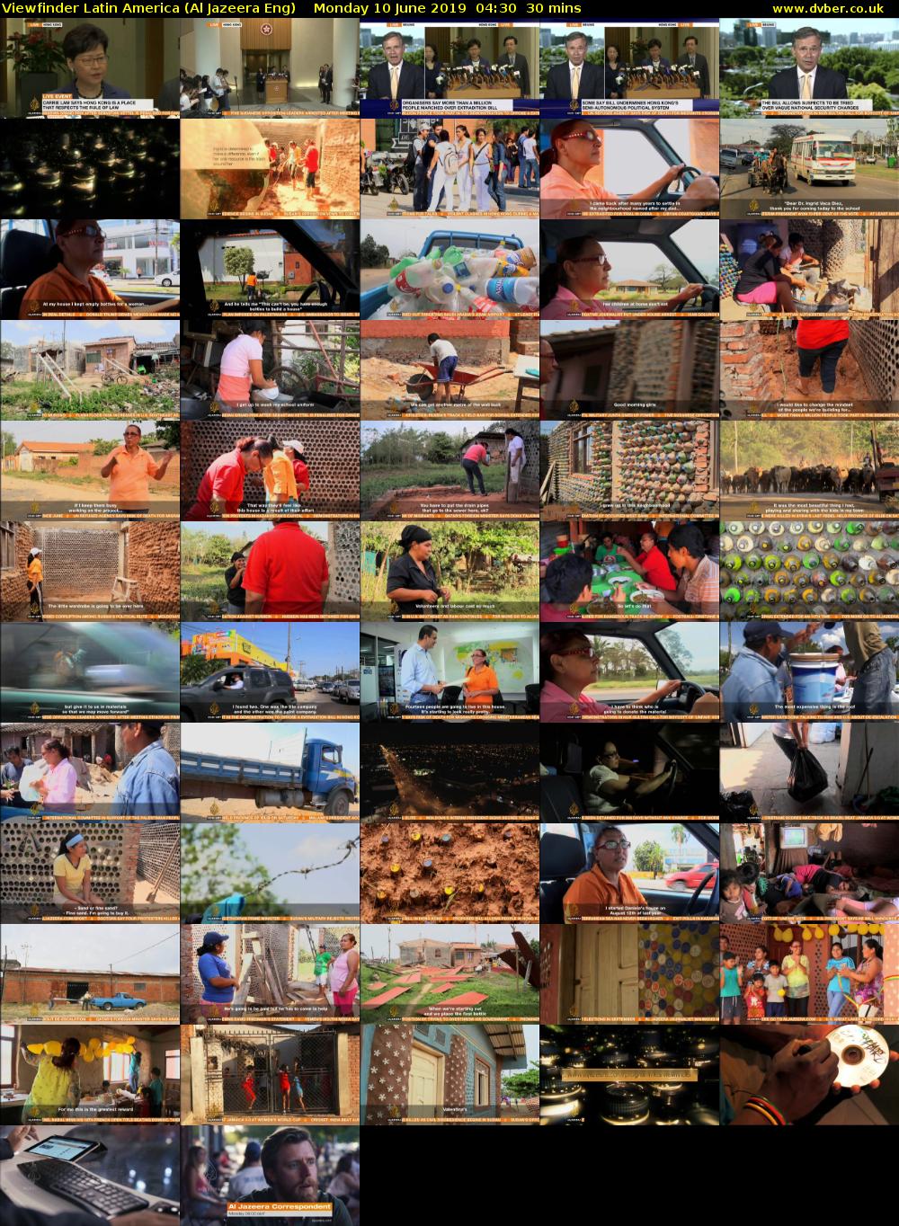 Viewfinder Latin America (Al Jazeera Eng) Monday 10 June 2019 04:30 - 05:00