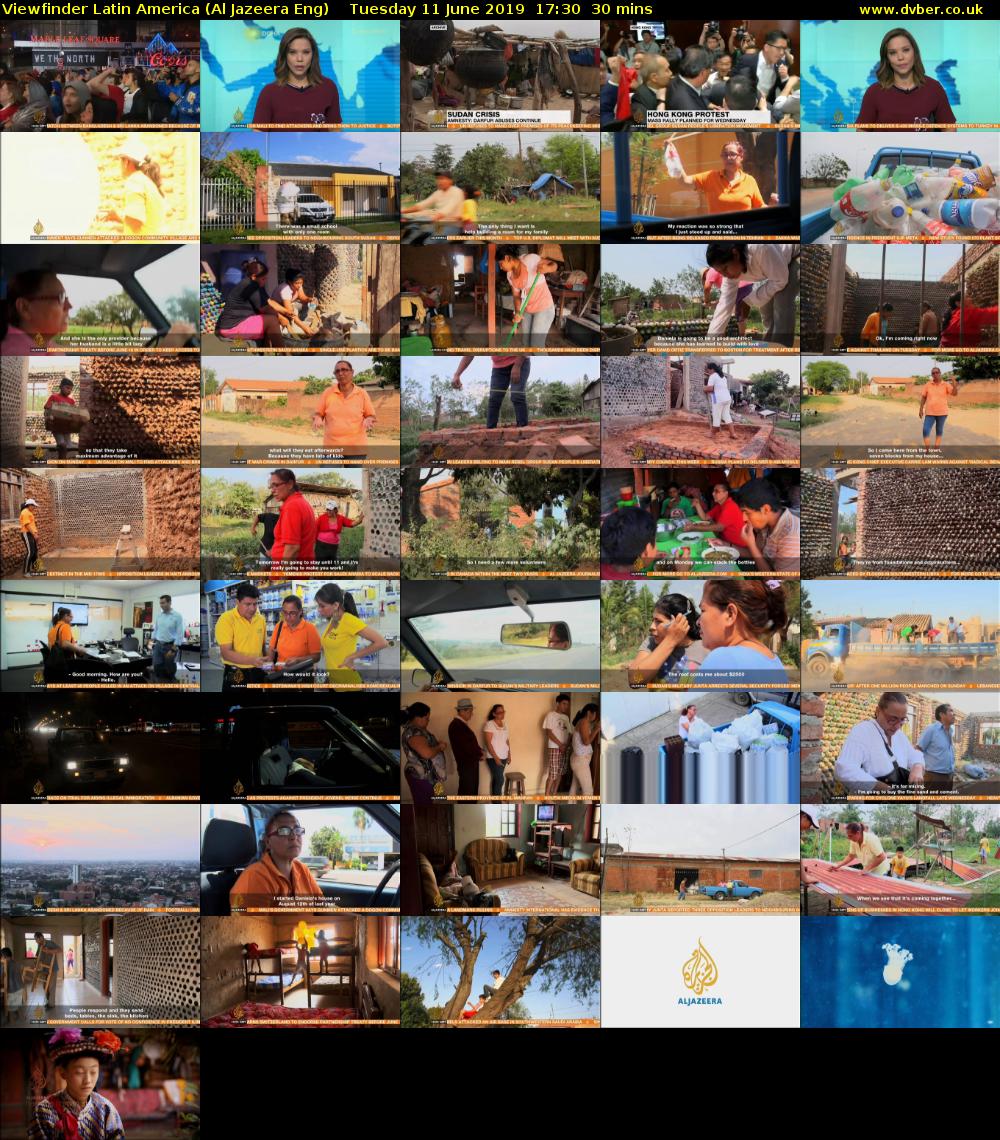 Viewfinder Latin America (Al Jazeera Eng) Tuesday 11 June 2019 17:30 - 18:00
