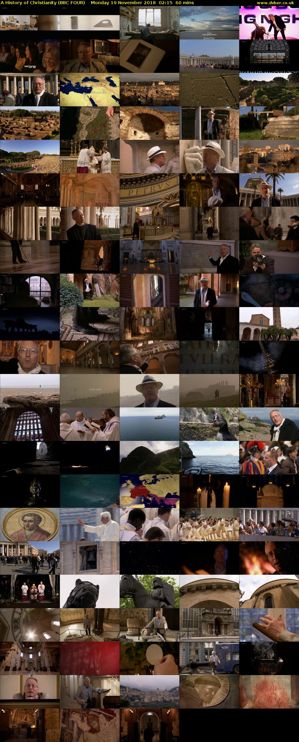 A History of Christianity (BBC FOUR) Monday 19 November 2018 02:15 - 03:15