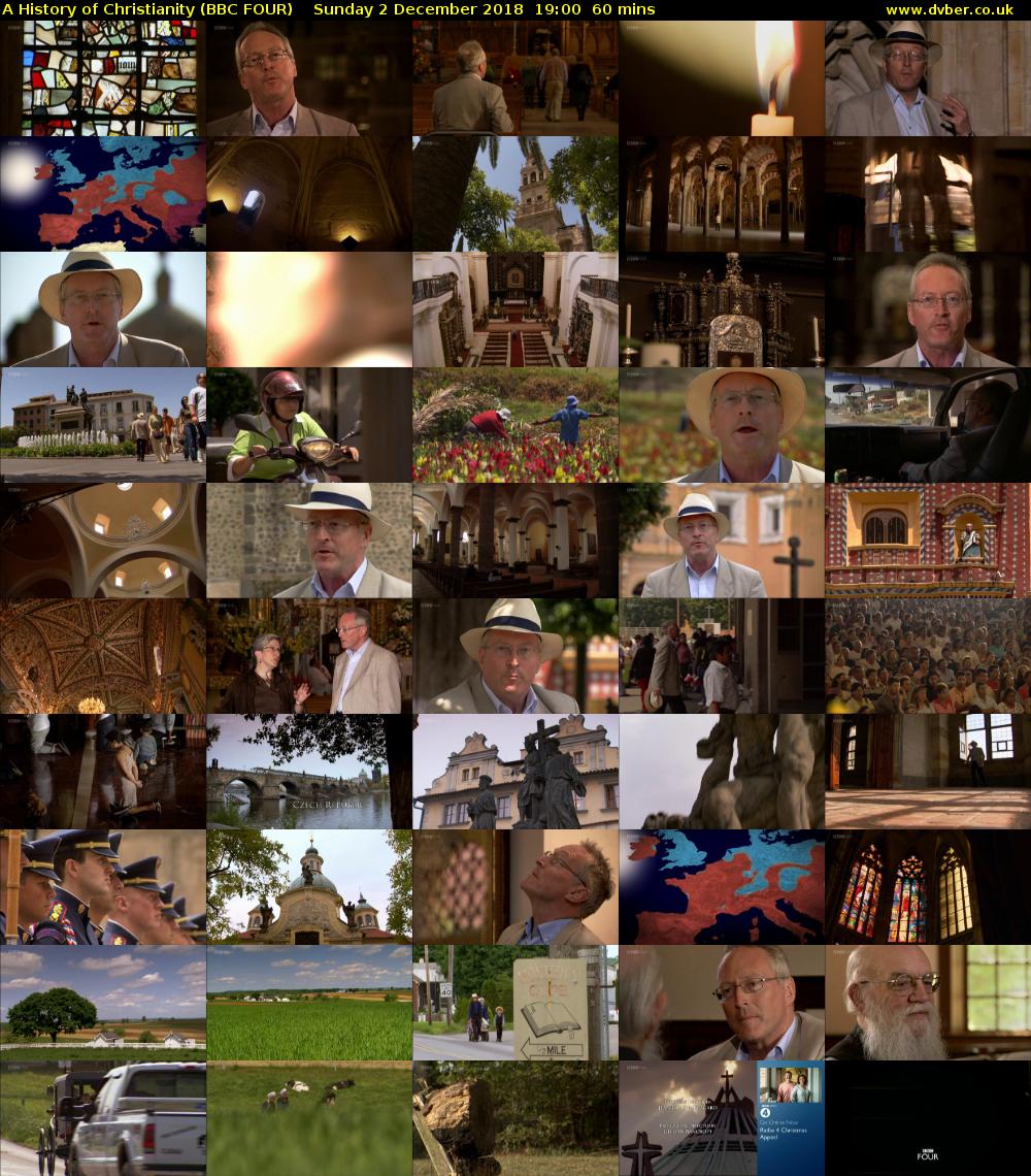 A History of Christianity (BBC FOUR) Sunday 2 December 2018 19:00 - 20:00