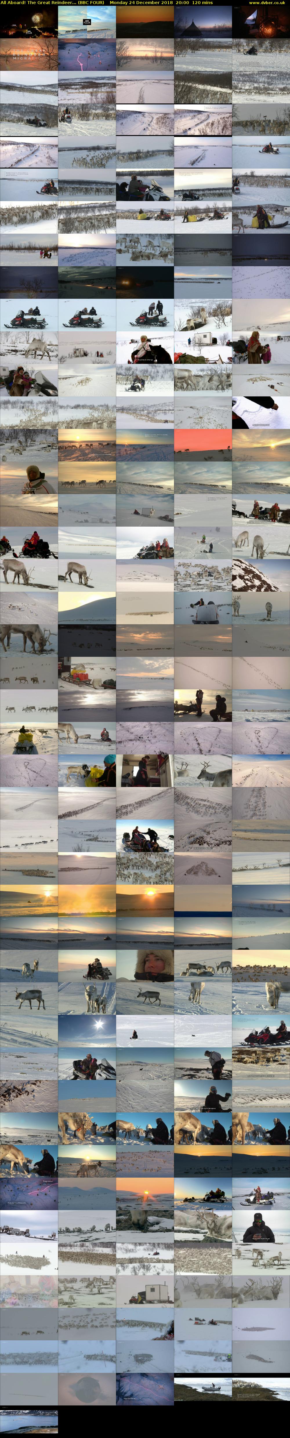 All Aboard! The Great Reindeer... (BBC FOUR) Monday 24 December 2018 20:00 - 22:00