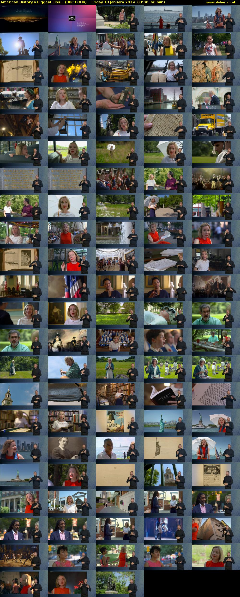 American Historys Biggest Fibs... (BBC FOUR) Friday 18 January 2019 03:00 - 04:00