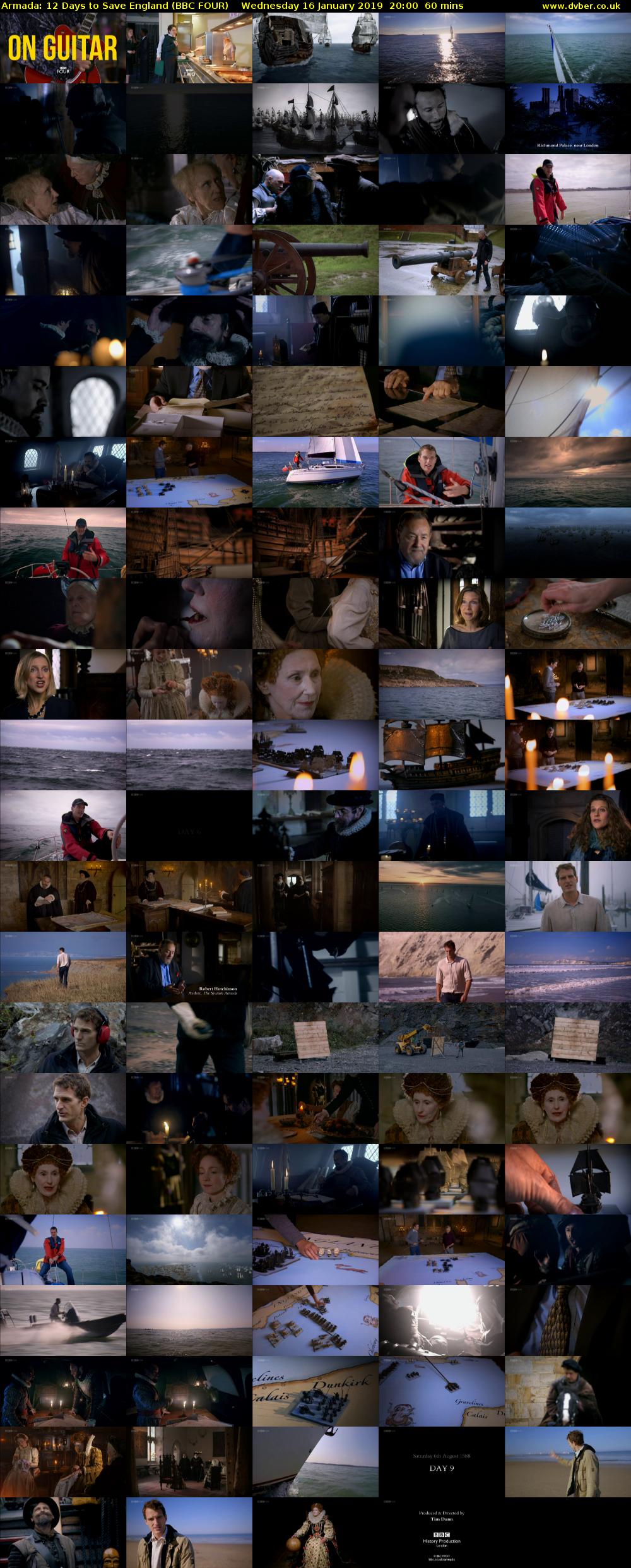 Armada: 12 Days to Save England (BBC FOUR) Wednesday 16 January 2019 20:00 - 21:00