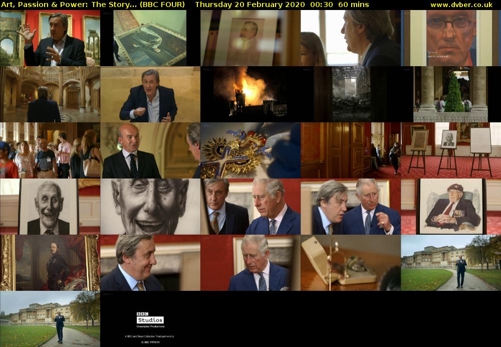 Art, Passion & Power: The Story... (BBC FOUR) Thursday 20 February 2020 00:30 - 01:30