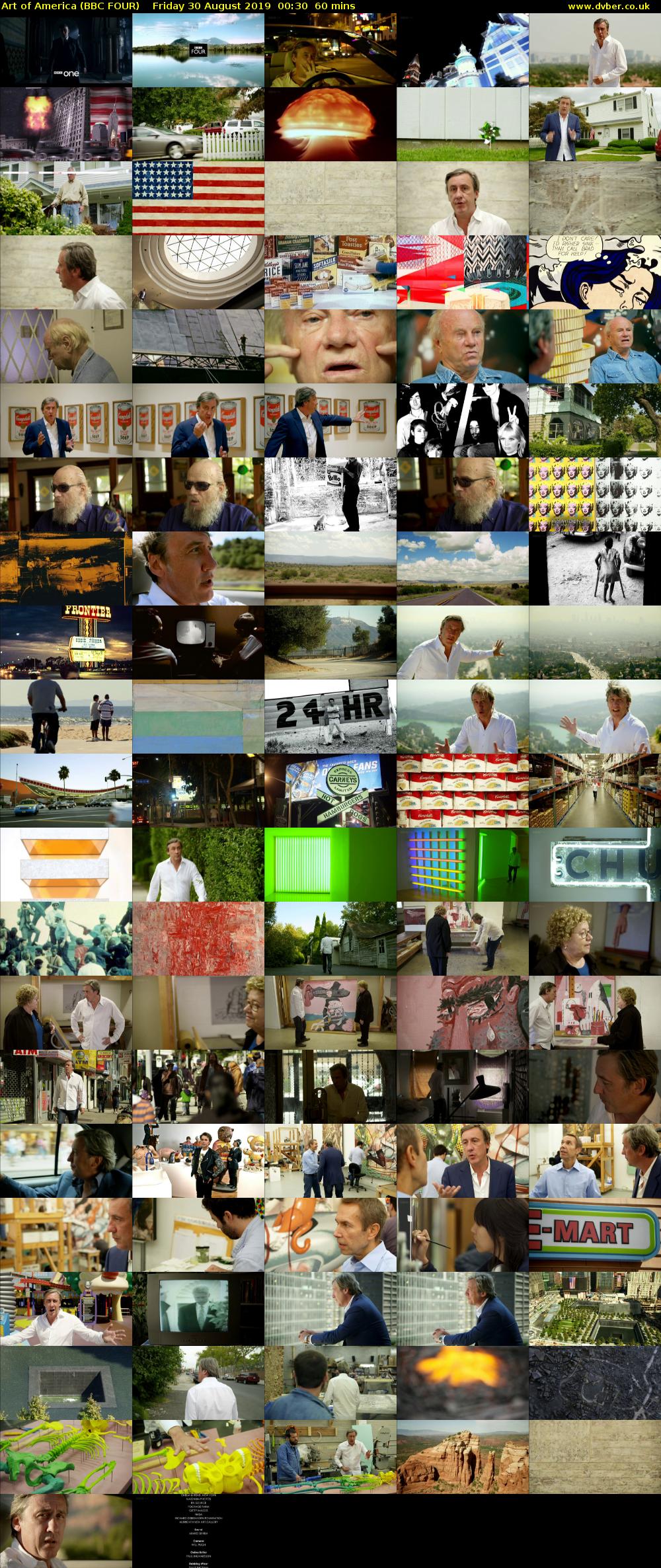Art of America (BBC FOUR) Friday 30 August 2019 00:30 - 01:30