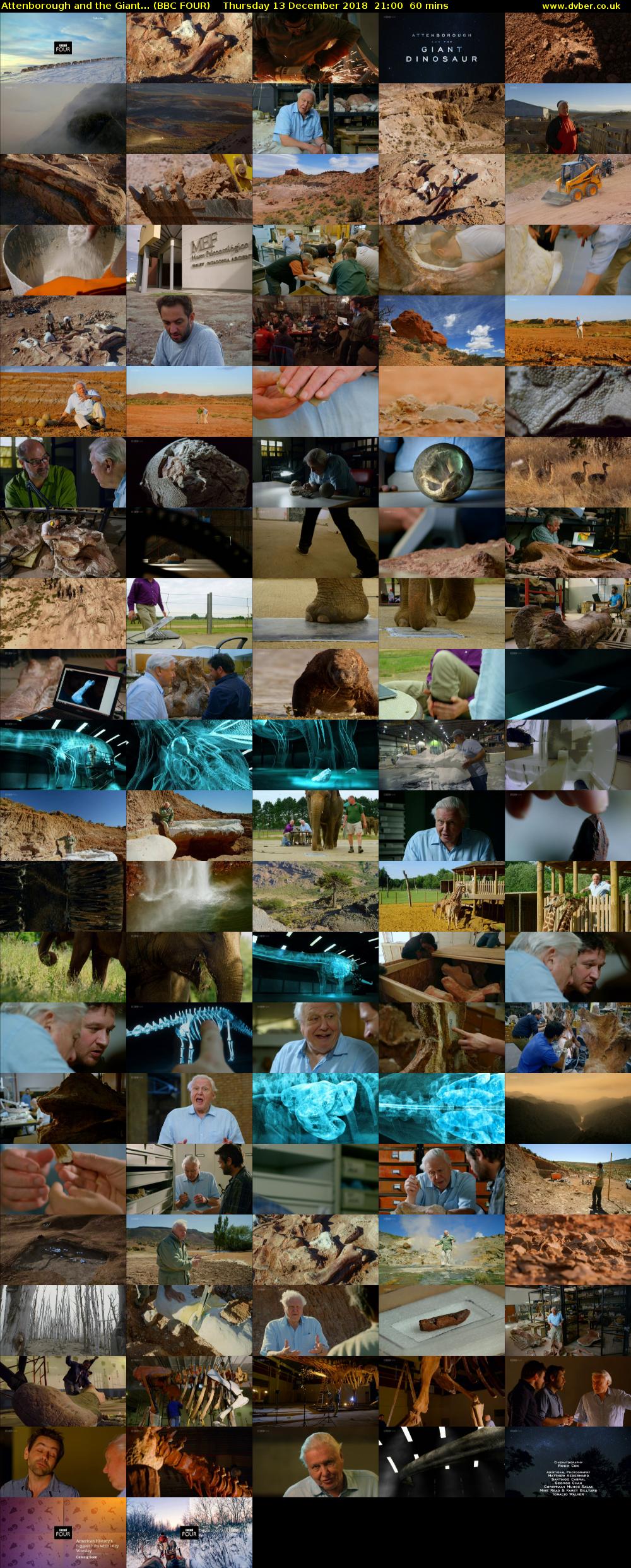 Attenborough and the Giant... (BBC FOUR) Thursday 13 December 2018 21:00 - 22:00