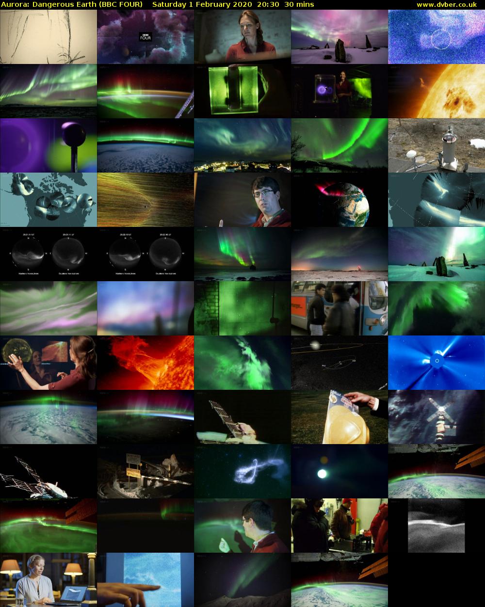 Aurora: Dangerous Earth (BBC FOUR) Saturday 1 February 2020 20:30 - 21:00