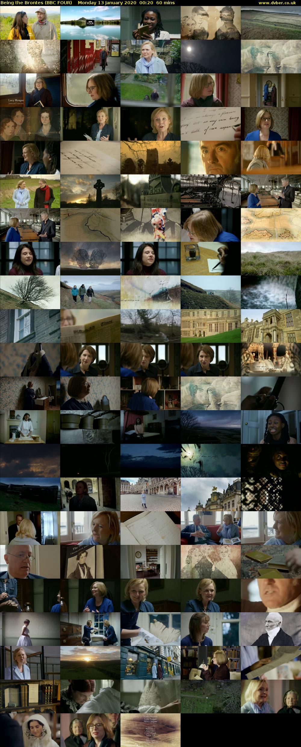 Being the Brontes (BBC FOUR) Monday 13 January 2020 00:20 - 01:20