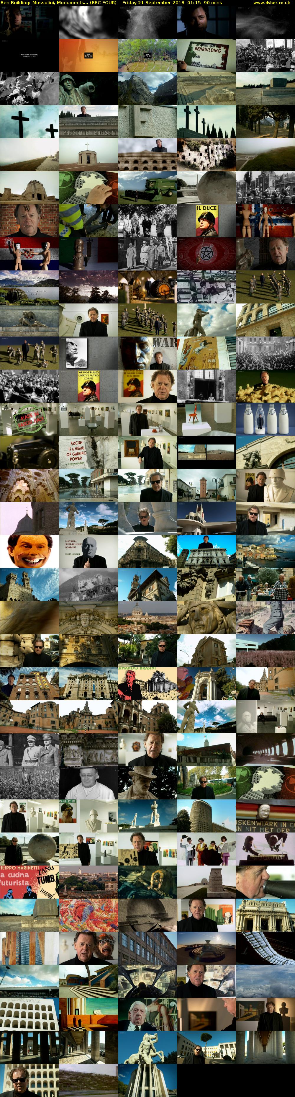 Ben Building: Mussolini, Monuments... (BBC FOUR) Friday 21 September 2018 01:15 - 02:45