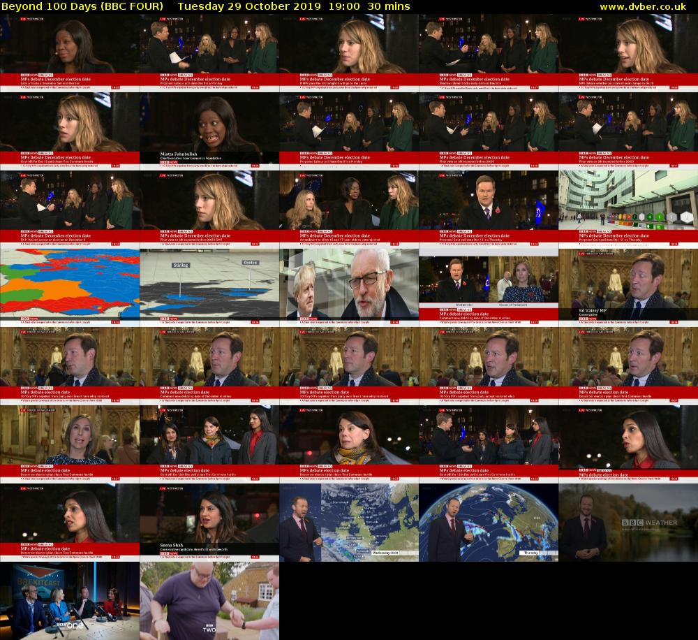 Beyond 100 Days (BBC FOUR) Tuesday 29 October 2019 19:00 - 19:30