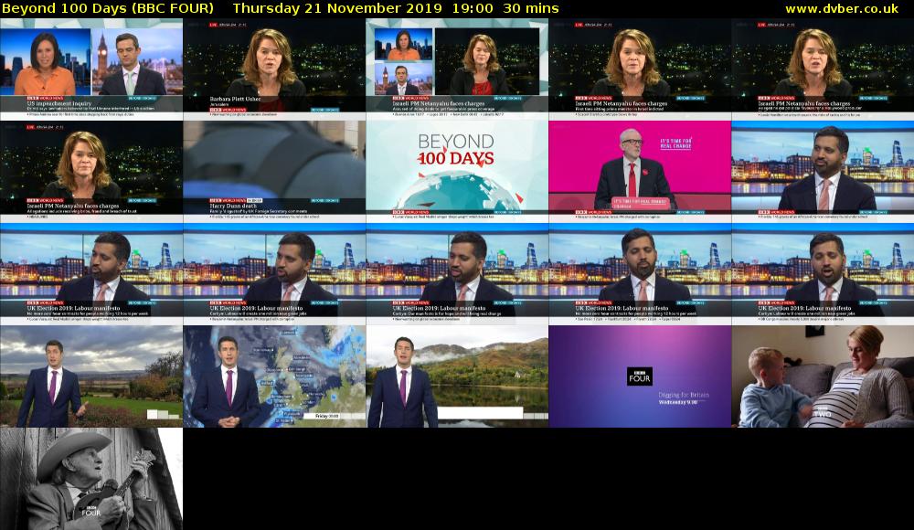 Beyond 100 Days (BBC FOUR) Thursday 21 November 2019 19:00 - 19:30