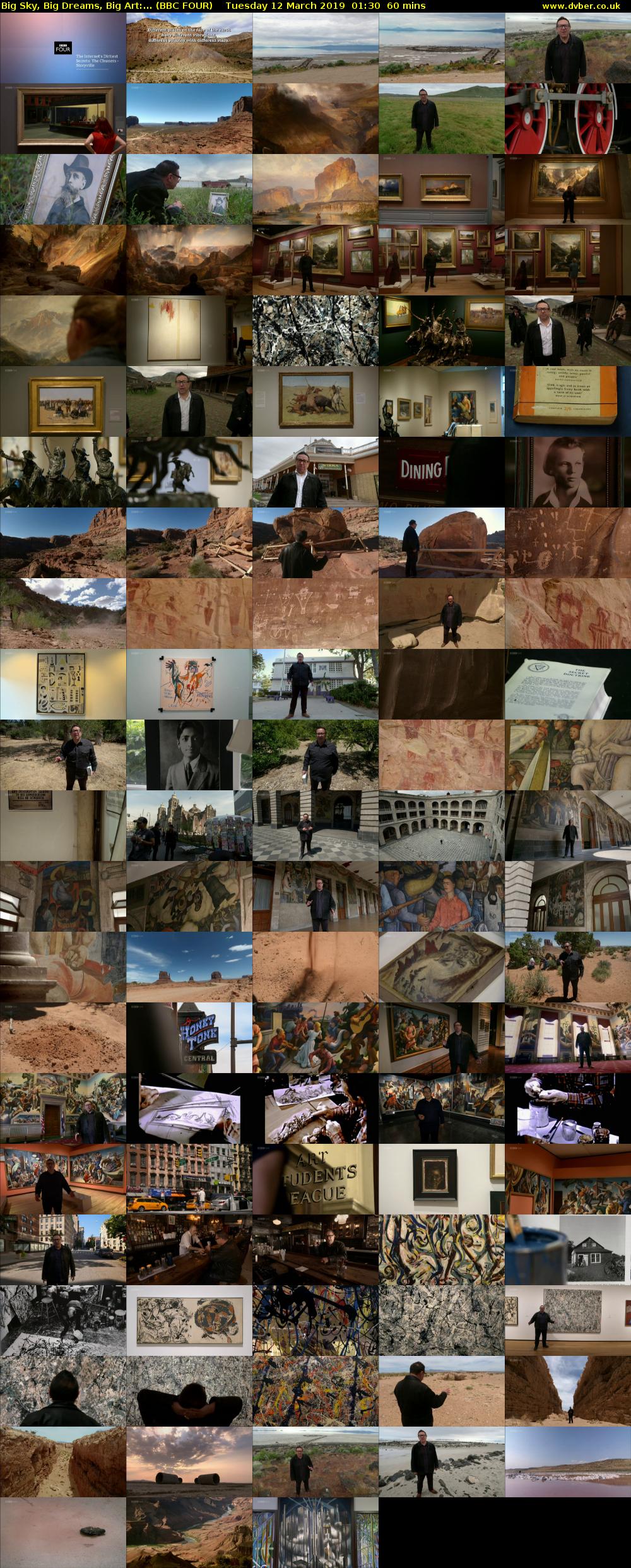 Big Sky, Big Dreams, Big Art:... (BBC FOUR) Tuesday 12 March 2019 01:30 - 02:30