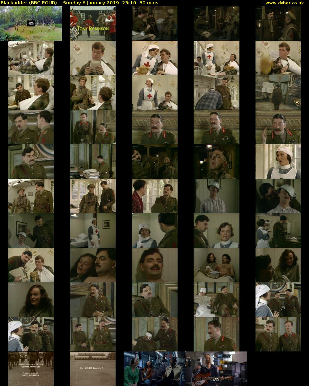 Blackadder (BBC FOUR) Sunday 6 January 2019 23:10 - 23:40