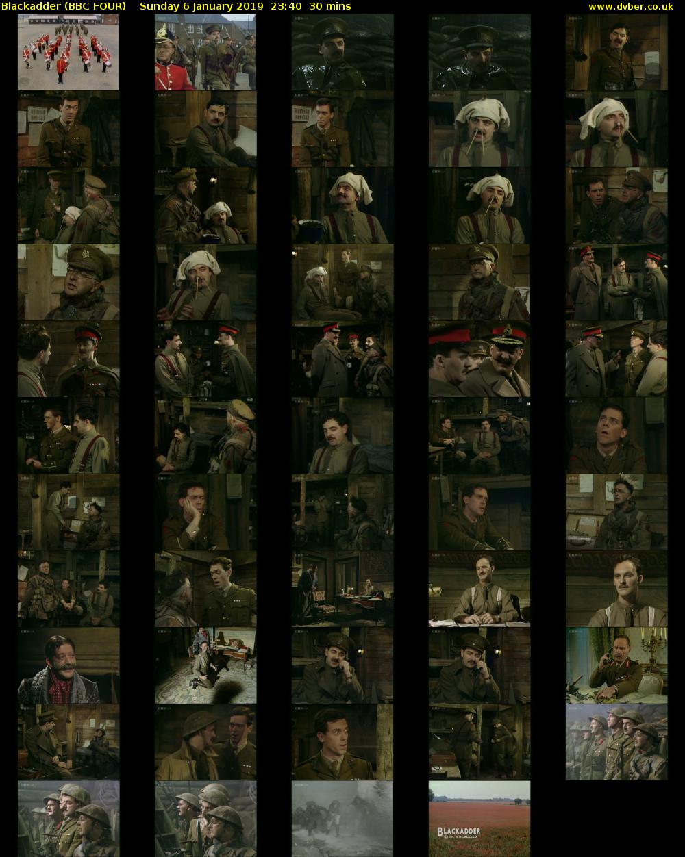 Blackadder (BBC FOUR) Sunday 6 January 2019 23:40 - 00:10
