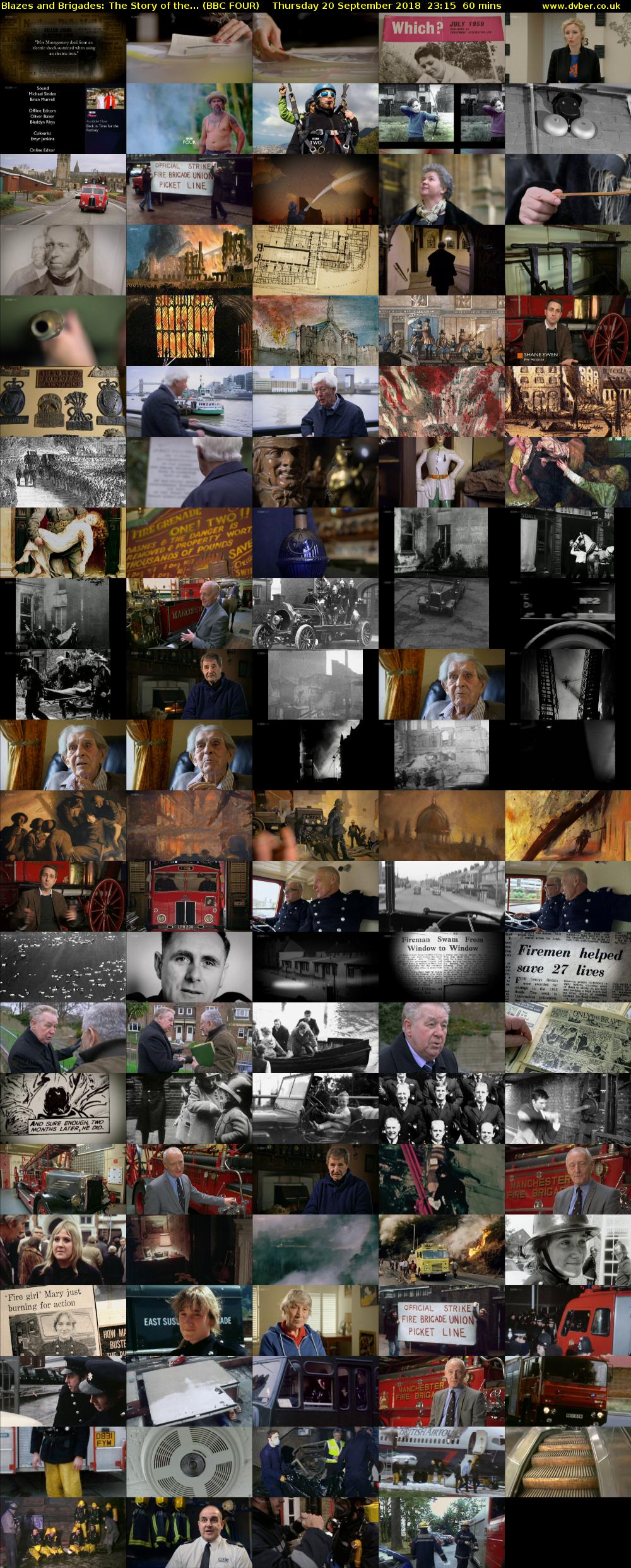 Blazes and Brigades: The Story of the... (BBC FOUR) Thursday 20 September 2018 23:15 - 00:15