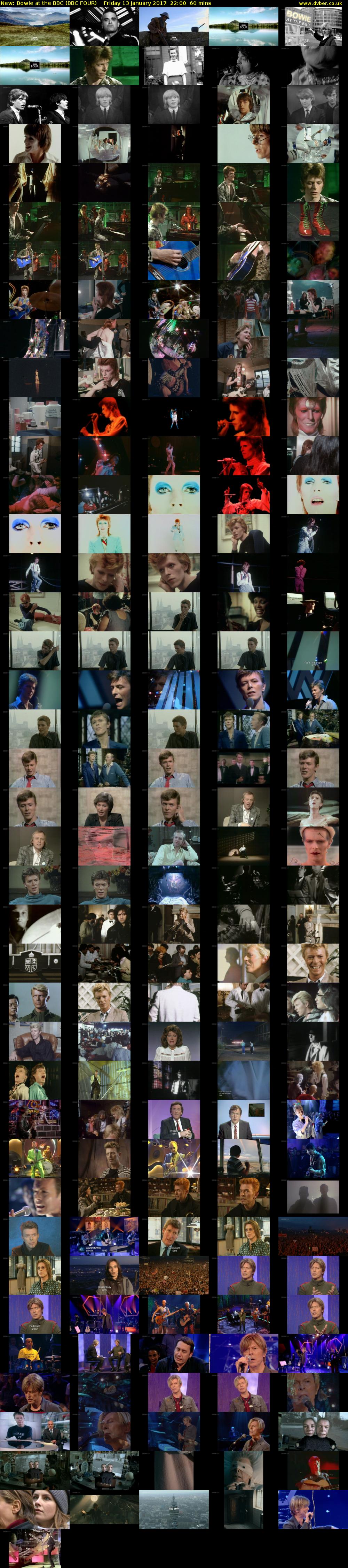 Bowie at the BBC (BBC FOUR) Friday 13 January 2017 22:00 - 23:00