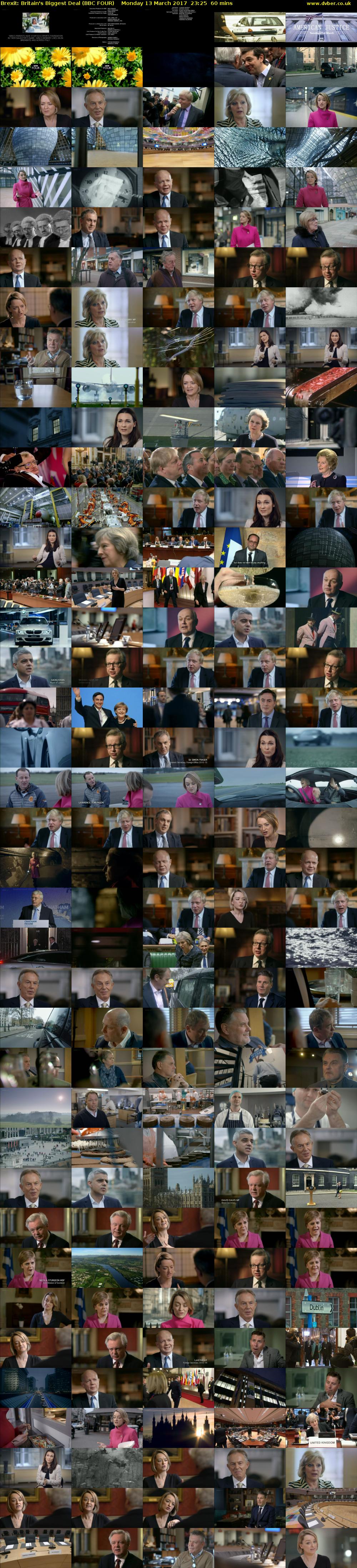 Brexit: Britain's Biggest Deal (BBC FOUR) Monday 13 March 2017 23:25 - 00:25