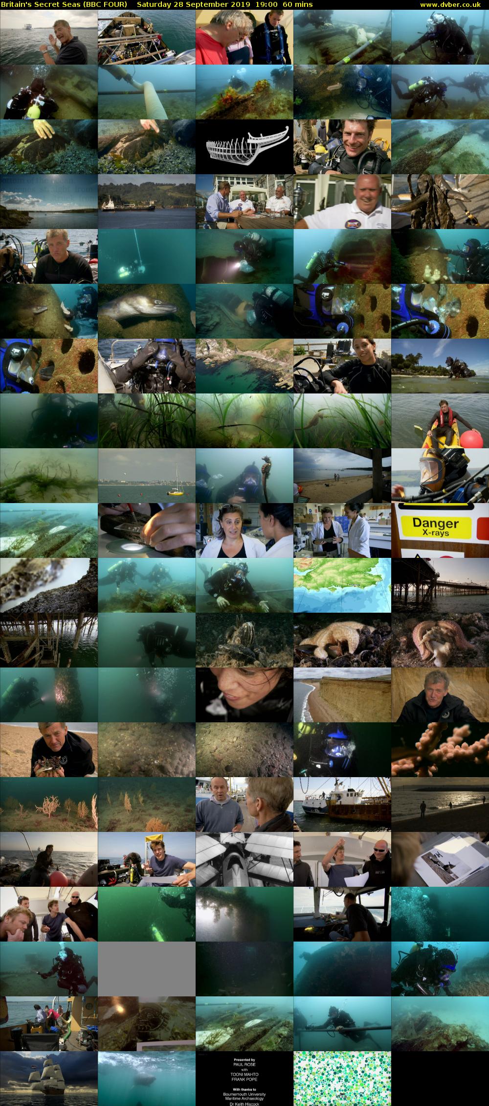 Britain's Secret Seas (BBC FOUR) Saturday 28 September 2019 19:00 - 20:00