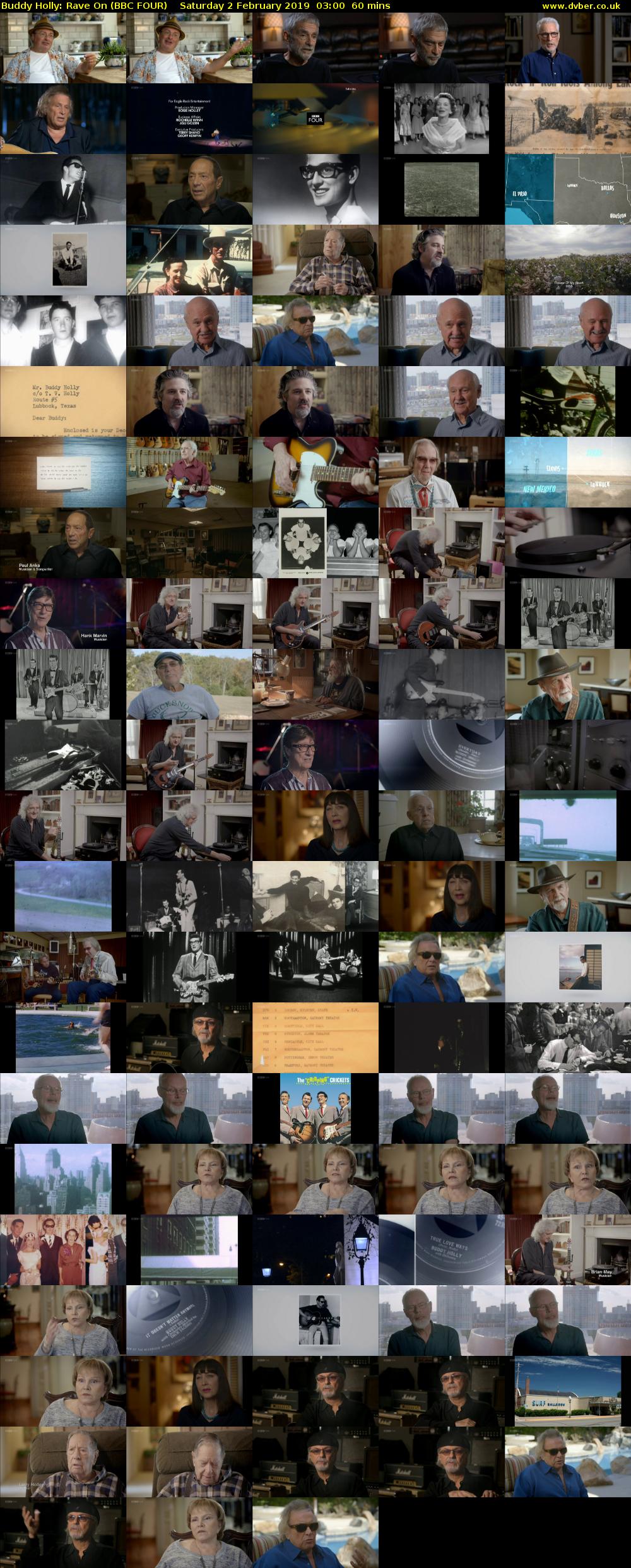 Buddy Holly: Rave On (BBC FOUR) Saturday 2 February 2019 03:00 - 04:00