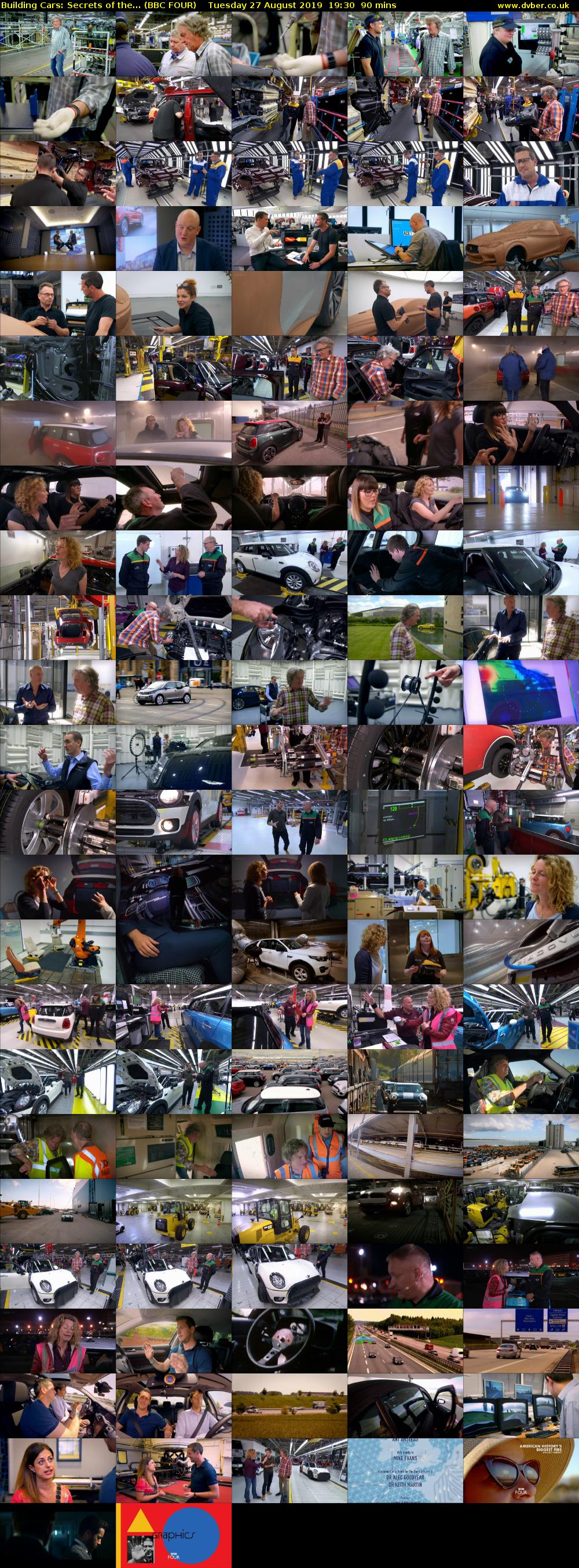 Building Cars: Secrets of the... (BBC FOUR) Tuesday 27 August 2019 19:30 - 21:00
