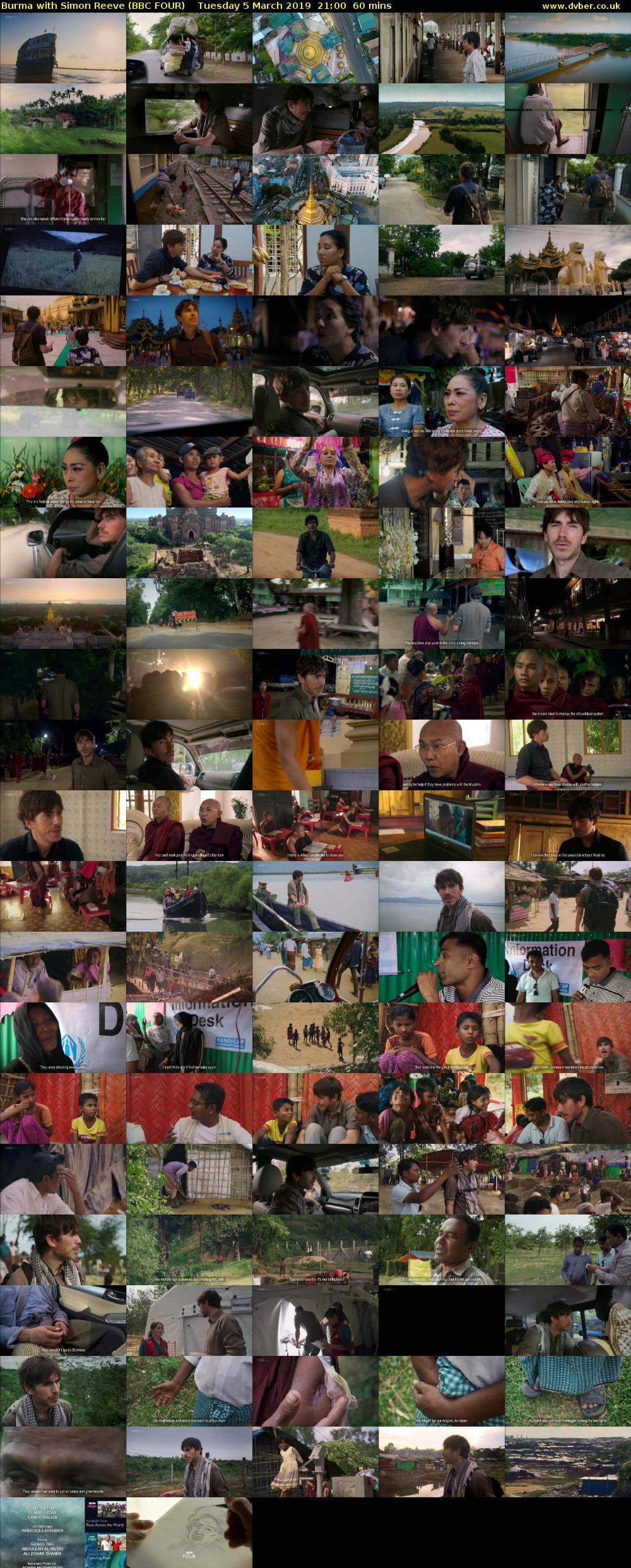 Burma with Simon Reeve (BBC FOUR) Tuesday 5 March 2019 21:00 - 22:00