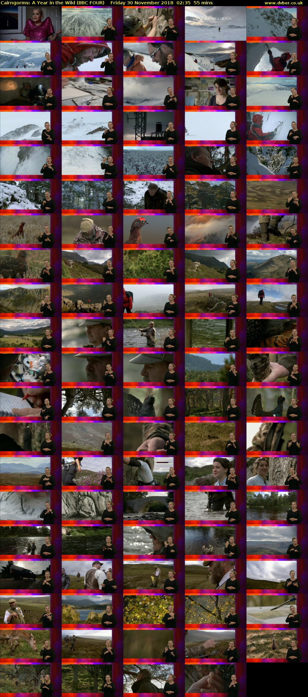 Cairngorms: A Year in the Wild (BBC FOUR) Friday 30 November 2018 02:35 - 03:30