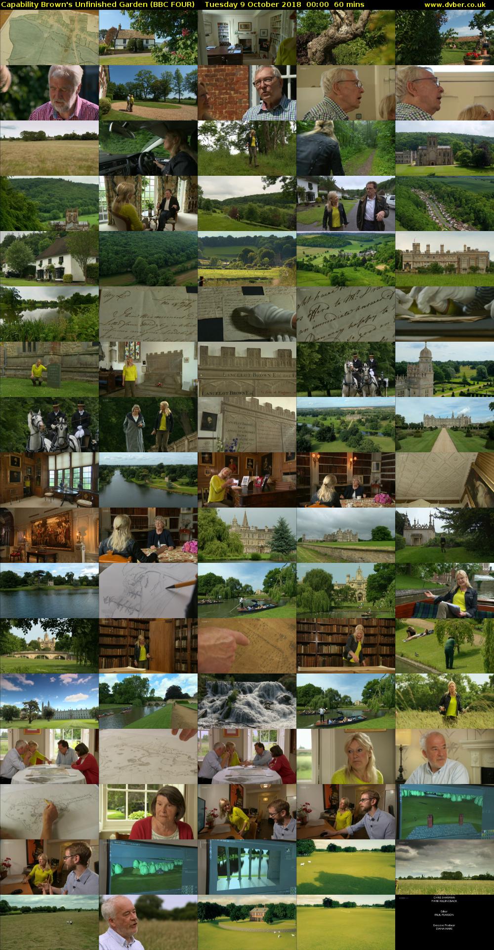 Capability Brown's Unfinished Garden (BBC FOUR) Tuesday 9 October 2018 00:00 - 01:00