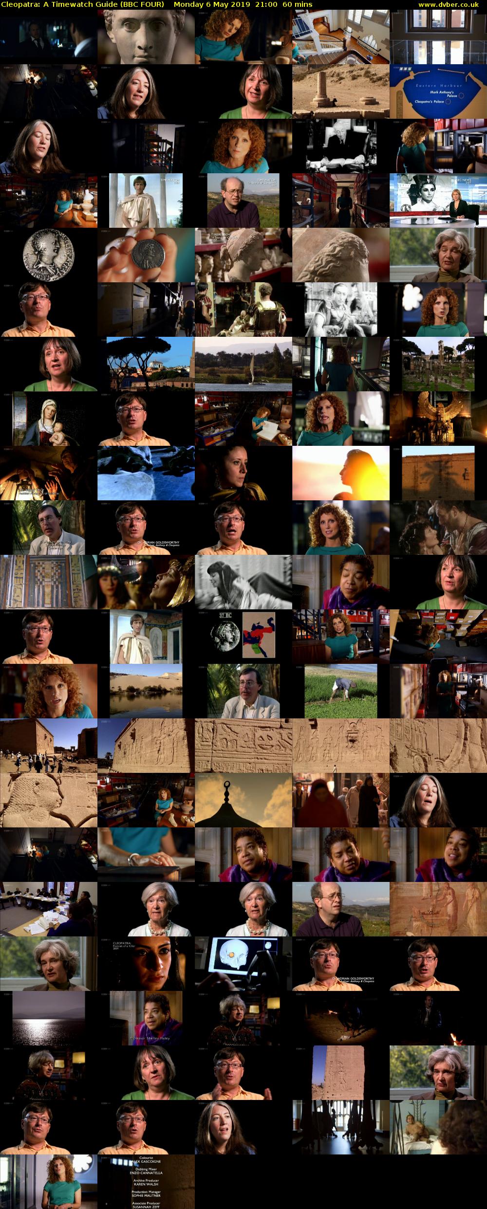Cleopatra: A Timewatch Guide (BBC FOUR) Monday 6 May 2019 21:00 - 22:00