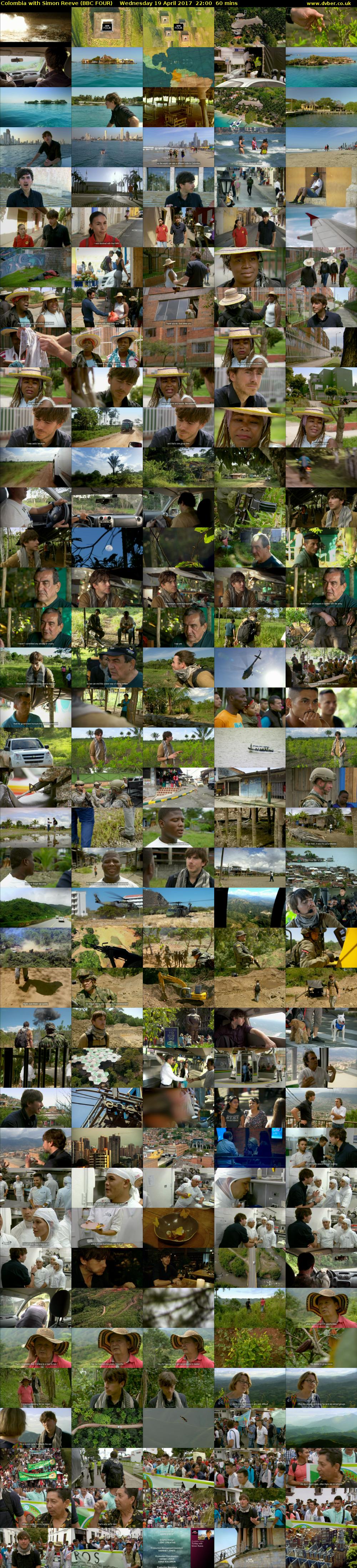 Colombia with Simon Reeve (BBC FOUR) Wednesday 19 April 2017 22:00 - 23:00