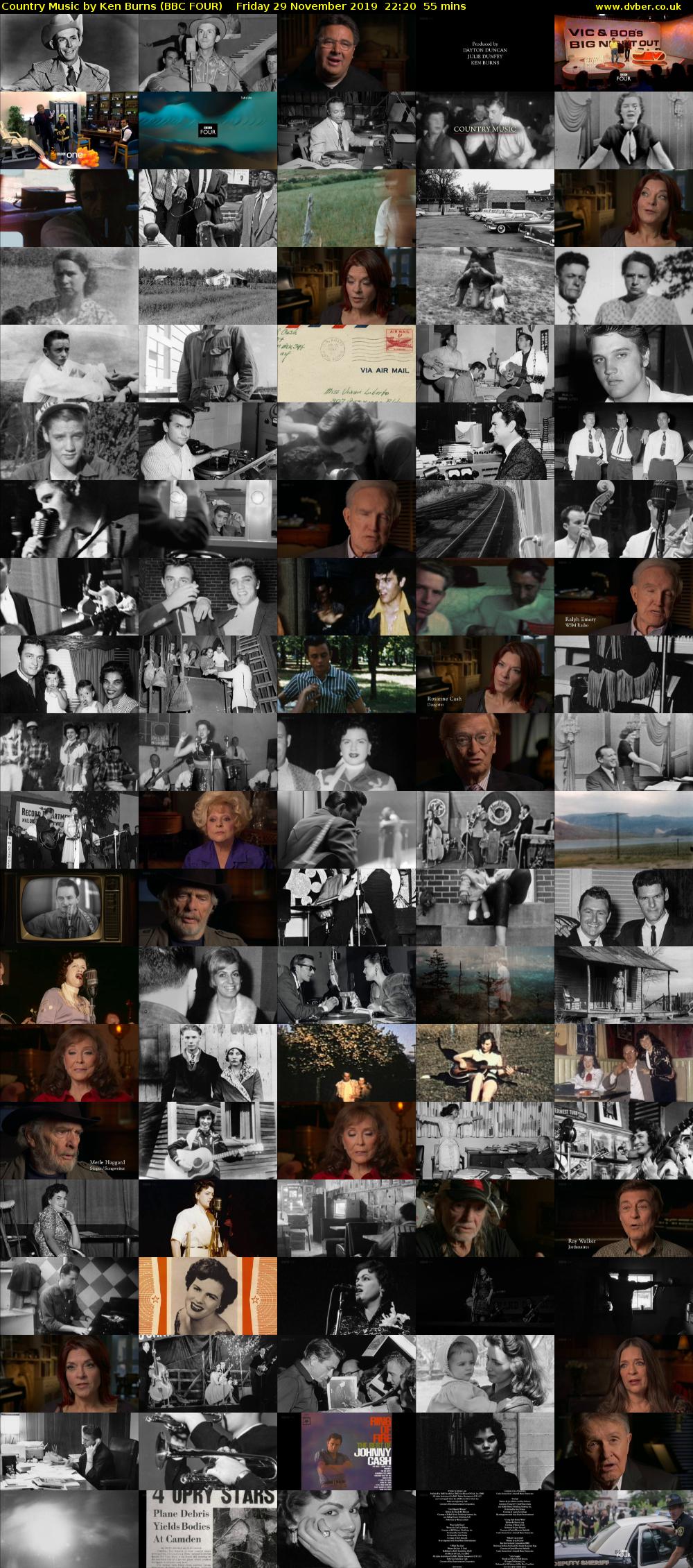 Country Music by Ken Burns (BBC FOUR) Friday 29 November 2019 22:20 - 23:15