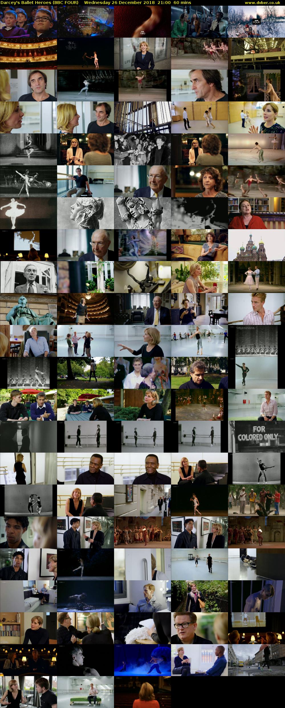 Darcey's Ballet Heroes (BBC FOUR) Wednesday 26 December 2018 21:00 - 22:00