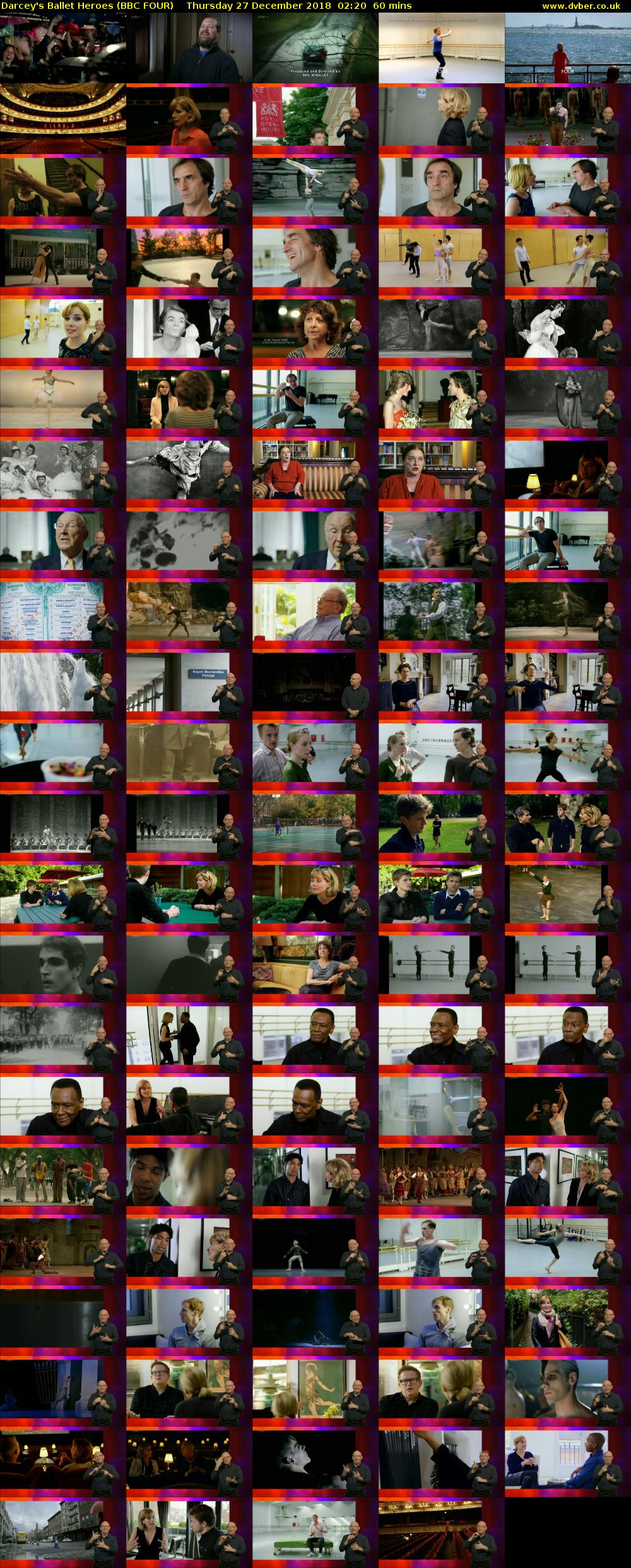 Darcey's Ballet Heroes (BBC FOUR) Thursday 27 December 2018 02:20 - 03:20