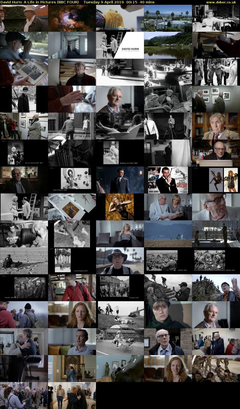 David Hurn: A Life in Pictures (BBC FOUR) Tuesday 9 April 2019 00:15 - 00:55
